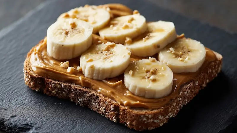 Ten Quick Breakfast Ideas for Busy Mornings Image peanut butter banana toast