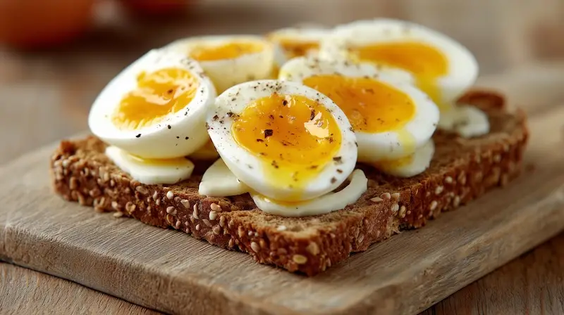 Ten Quick Breakfast Ideas for Busy Mornings Image sliced boiled egg on toast
