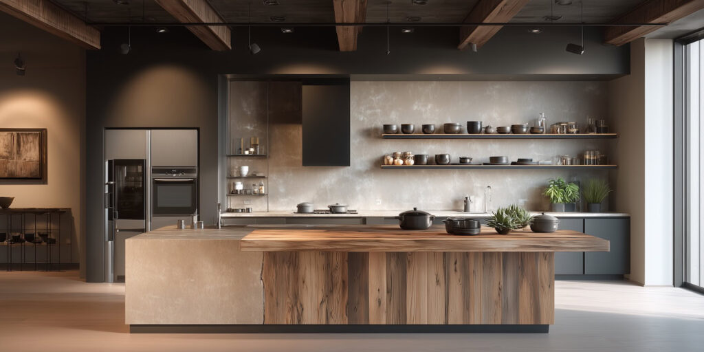 organised kitchen, minimal and contemporary style