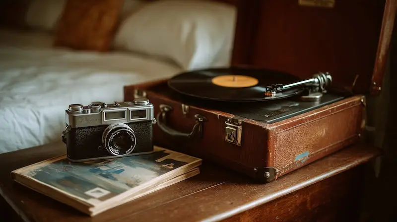 luddite gen z choose analogue record player and cameras image