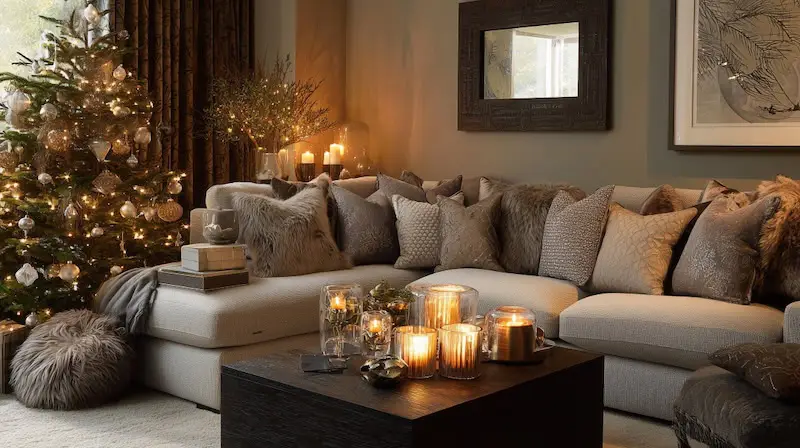 Low Key Christmas Entertaining Ideas Cosy Living Room
