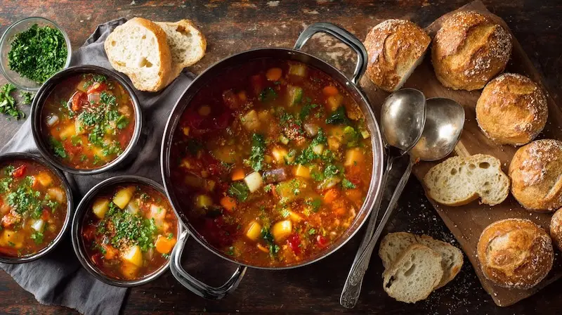 Low-Key Winter Entertaining Without The Pressure Soup and Bread