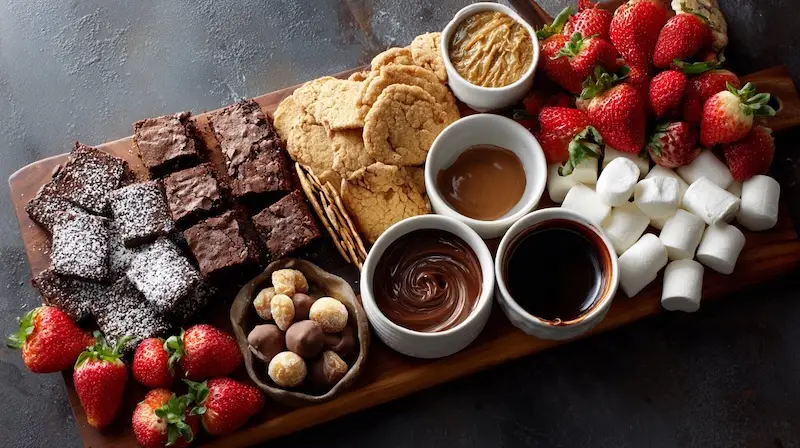 Rustic Dessert Sharing Board