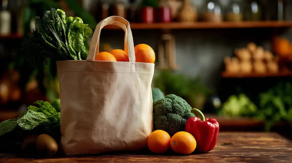 Winter Wellness Guide to Supporting Your Immunity Naturally Featured Image Showing Shopping Bag and Fresh Fruit and Veg