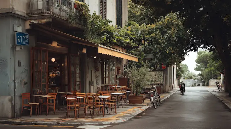 slow travel neighbourhood restaurant image