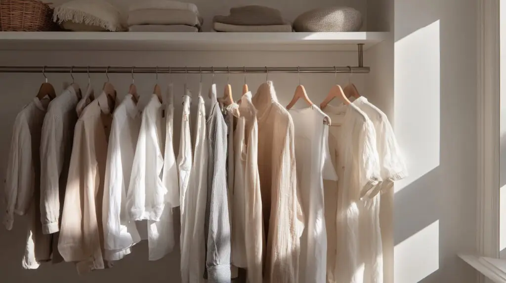 the summer wardrobe that actually gets worn shows neat summer clothes in wardrobe