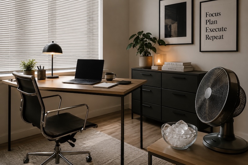 keep cool this summer fan in home office keep cool this summer fan in home office