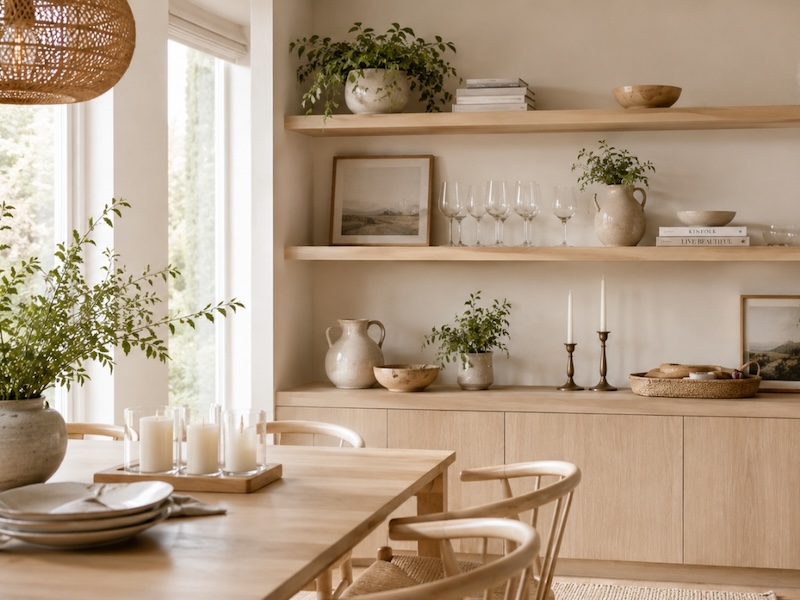 dining room shelf styling image dining room shelf styling image