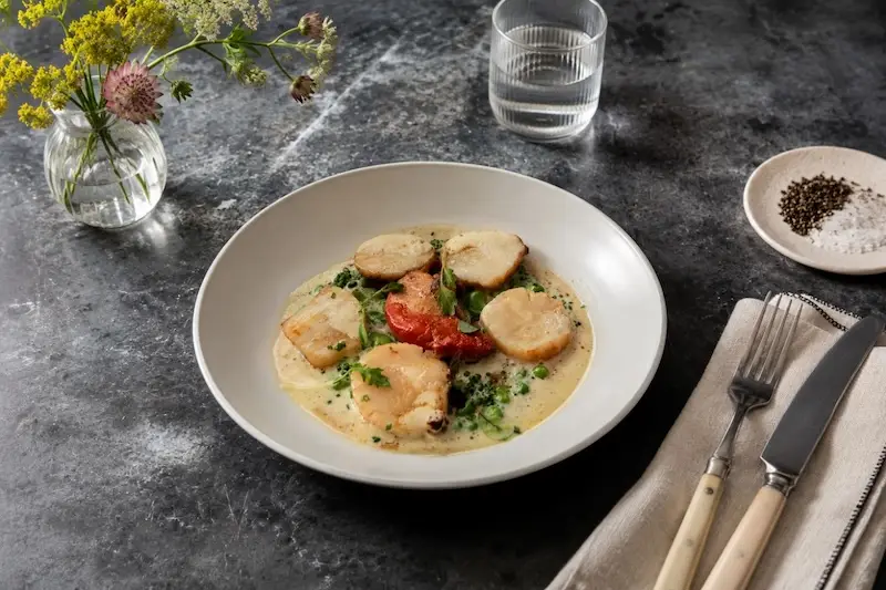 scallops summer recipe little olive oil image scallops summer recipe little olive oil image