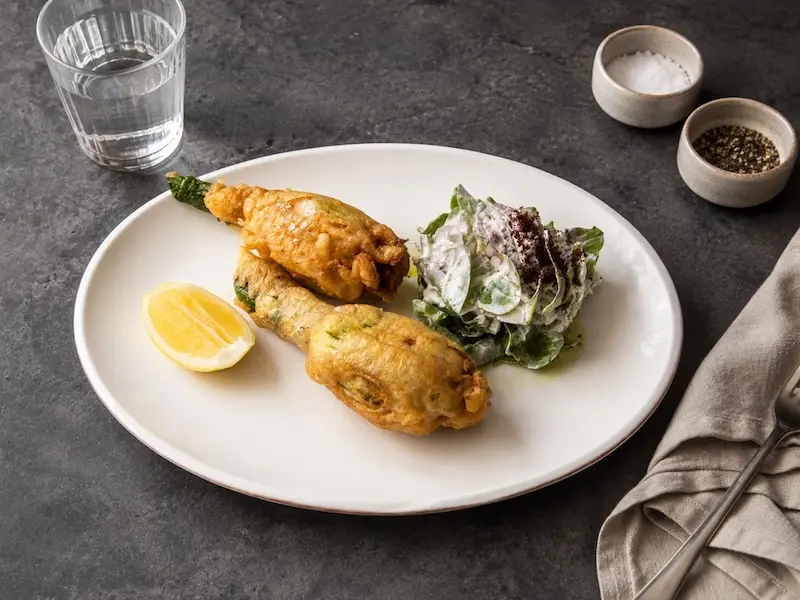 john gionleka late summer recipes little olive oil stuffed courgette flowers